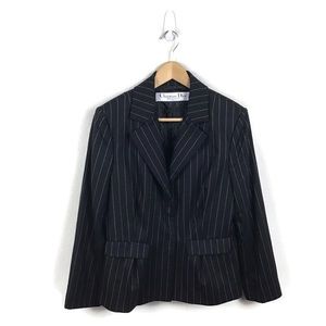 Christian Dior Boutique Jacket Black Stripe Blazer